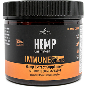 HEMP OneThirteen Immune Sour Gummies Orange Cream 60 Gummies