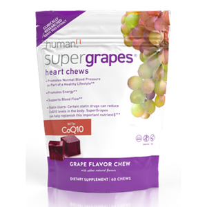 SuperGrapes Heart Chews  60 Chews