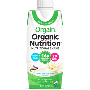 Organic Nutrition Shake Sweet Vanilla Bean Single Serving Pack