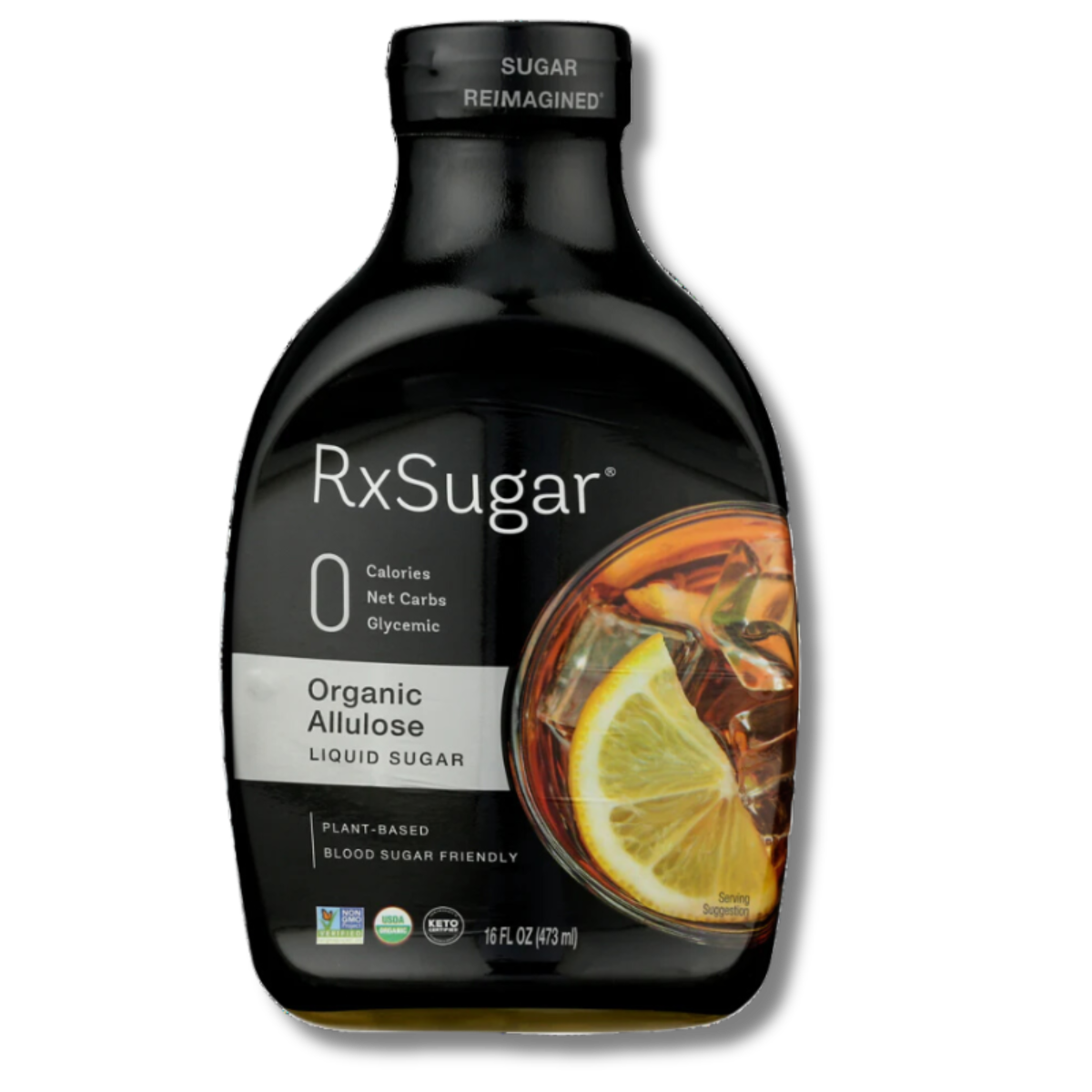 RxSugar Organic Allulose Liquid Sugar 16 fl oz