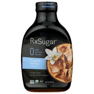 RxSugar Organic Vanilla Syrup 16 fl oz
