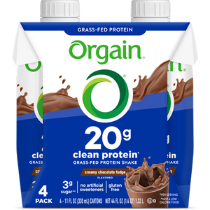 Clean Protein Grass Fed Protein Shake Creamy Chocolate Fudge 4 Pack