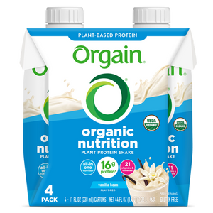 Vegan Organic Nutrition Shake Sweet Vanilla Bean 4 Pack