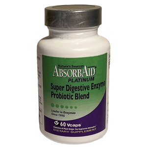 AbsorbAid Platinum Super Digestive Enzyme Probiotic Blend 60 Capsules