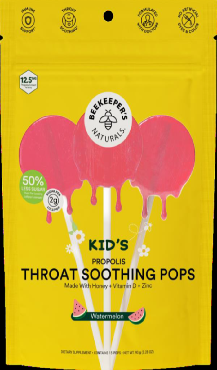 Kidâ Throat Soothing Lollipops Watermelon 15 Pops
