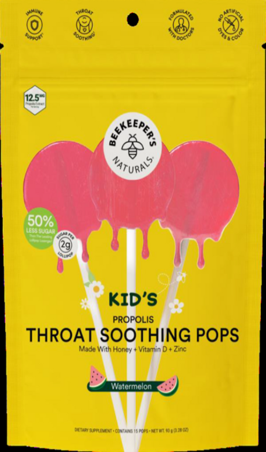 Kidâ Throat Soothing Lollipops Watermelon 15 Pops