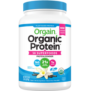 Organic Protein + Superfoods Protein Powder Plant Based Vanilla Bean 18 Servings