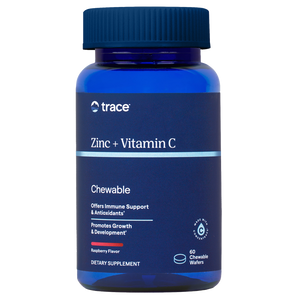 Zinc + Vitamin C Chewable Raspberry Flavor 60 Chewable Wafers