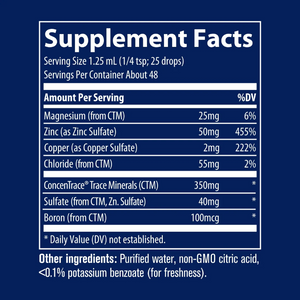 Ionic Zinc 50mg 2 fl oz