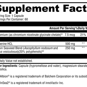 Berberine with InSea2 60 Capsules