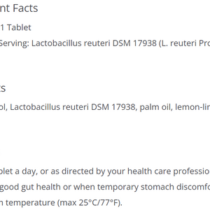 BioGaia Protectis 30 Chewable Tablets