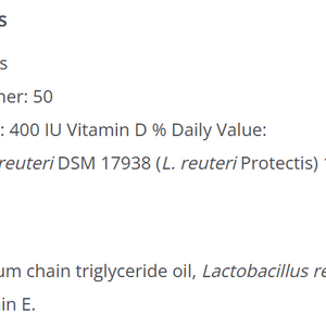 BioGaia Protectis Baby Drops with Vitamin D 50 Servings