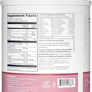 Bioactive Collagen Complex Skin Hydration & Antioxidant Support 30 Servings