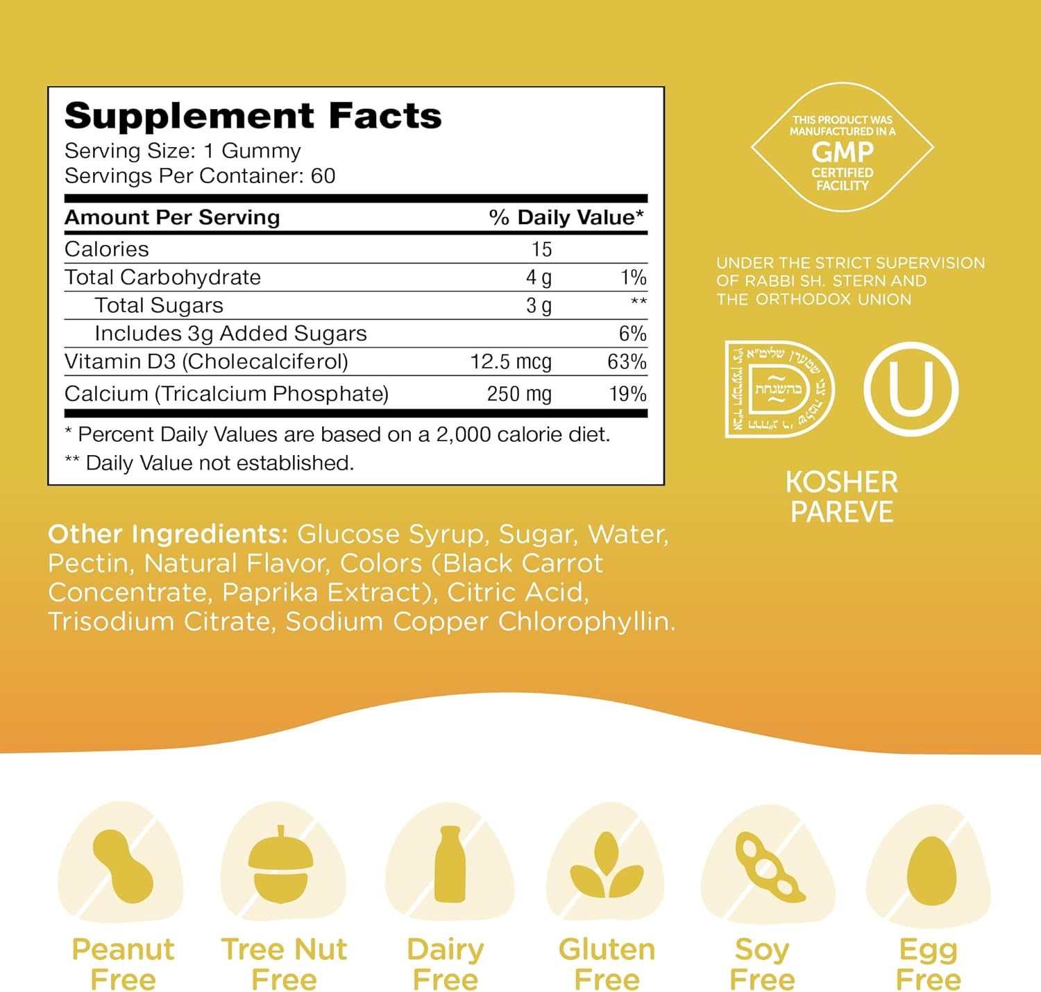 Bone Gummies for Kids 60 Gummies