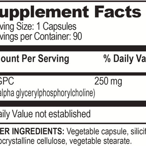 Brain Basics Ultra Alpha GPC 90 Capsules