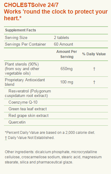 CholestSolve 24/7 120 Tablets
