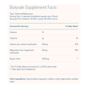Calcium / Magnesium Butyrate 100 Capsules