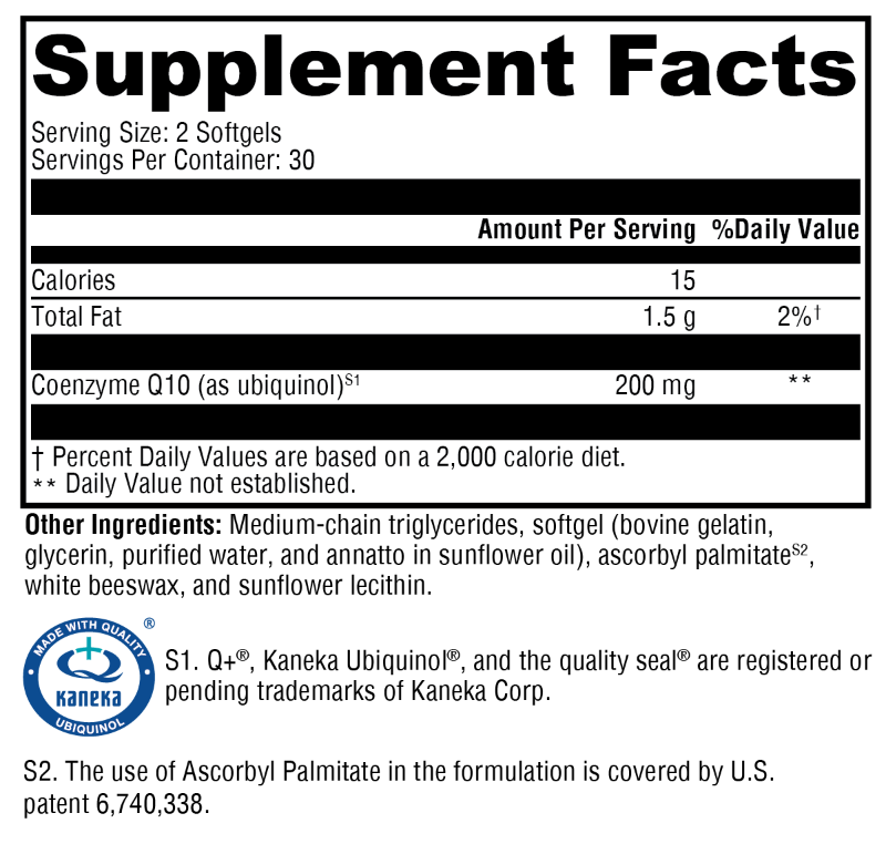 CoQmax Ubiquinol 60 Softgels