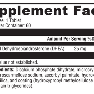 DHEA Micronized 25mg 60 Tablets