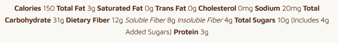 Fiber d'Lish Cinnamon Raisin 16 Bars