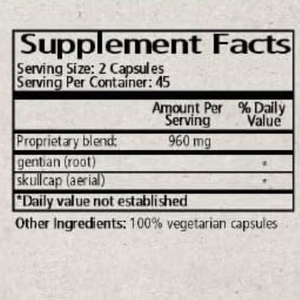 Gentian & Skullcap Capsules 90 Capsules