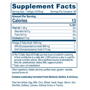 High Omega-3 Fish Oil 60 Softgels