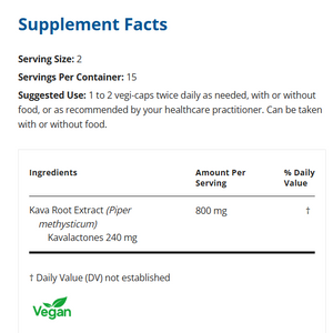 Kava Calm Px 30 Capsules