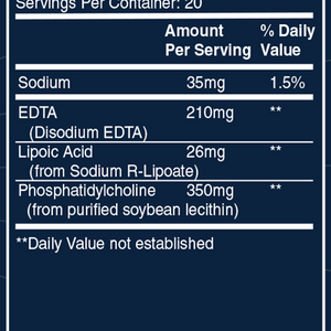 Liposomal EDTA with RLA 3.38 fl oz
