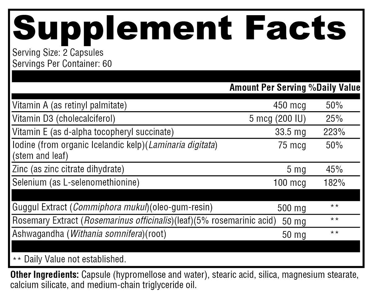 MedCaps T3 120 Capsules