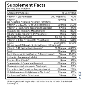Multivitamin + 15 mg L-Methylfolate 30 Capsules