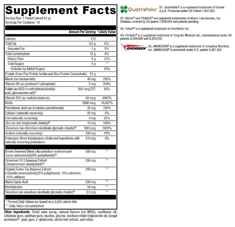 OptiMetaboliX 2:1 Vanilla Delight 10 Servings