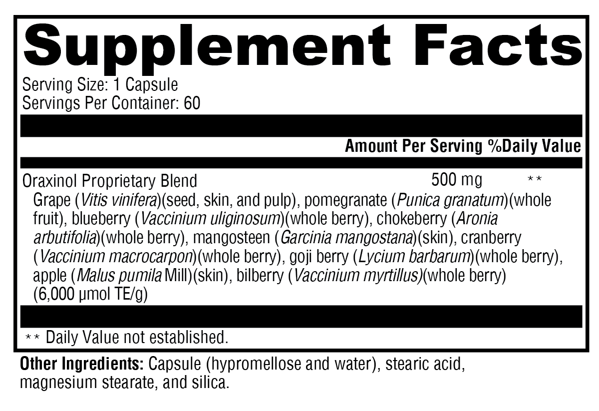 Oraxinol 60 Capsules
