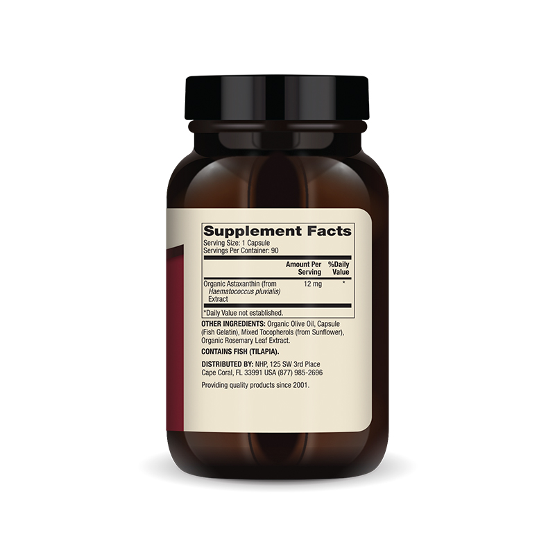 Organic Astaxanthin 12 mg 90 Capsules