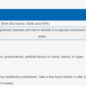 Ox Bile SAP 90 Capsules