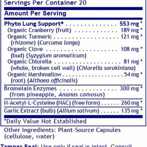 PneumoVen Supplement Facts
