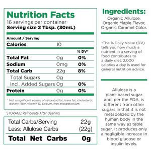 RxSugar Organic Maple Syrup 16 fl oz