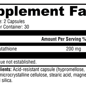 S-Acetyl Glutathione 60 Capsules
