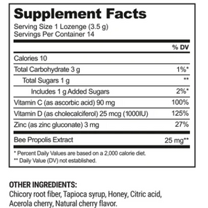 Propolis + VItamin C Lozenges Cherry 14 Lozenges
