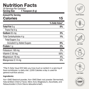 SuperBeets Black Cherry 30 Servings