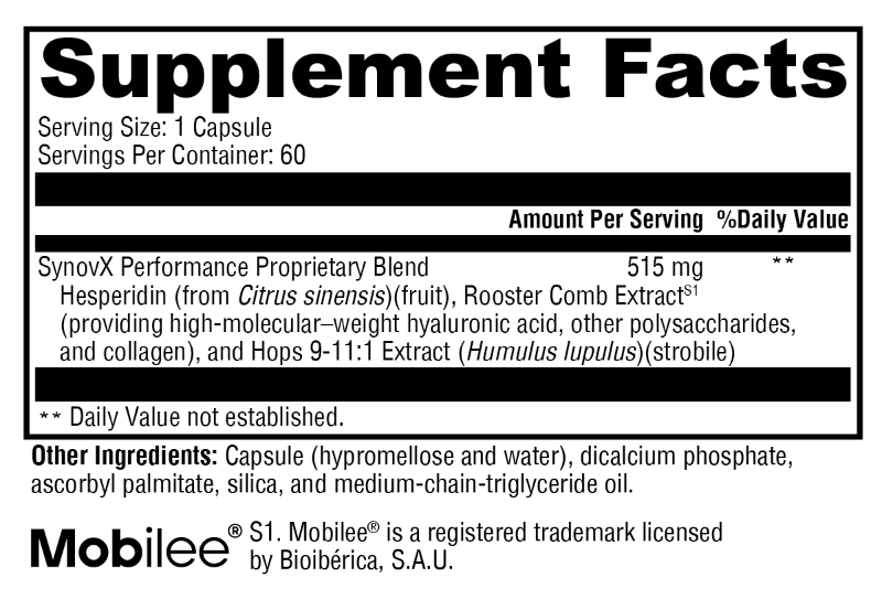 SynovX Performance 60 Capsules