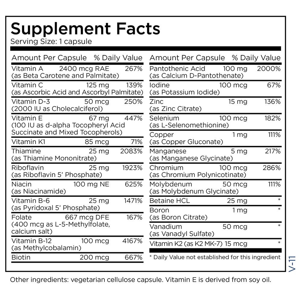 The Big One Plus without Iron 90 Capsules