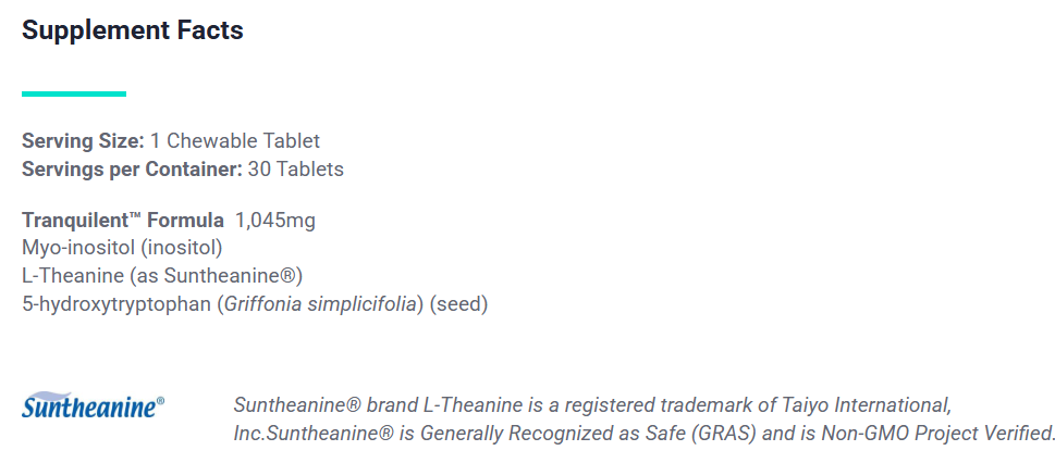 Tranquilent  30 Tablets