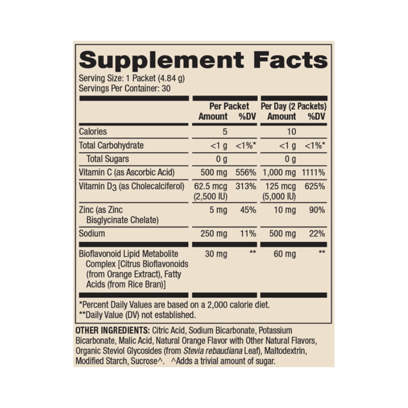 Vitamin C-PAK Orange Flavor 30 Servings