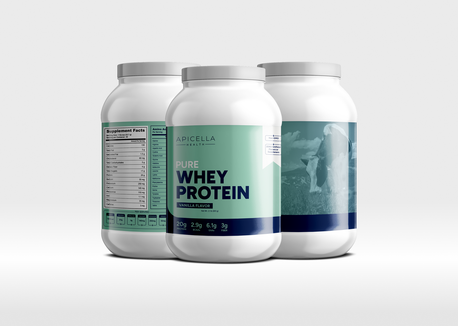 Apicella Health Pure Whey Protein Vanilla