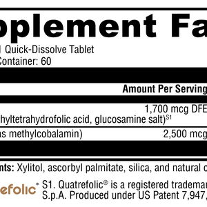 5-MTHF Plus B12 Cherry 60 Tablets