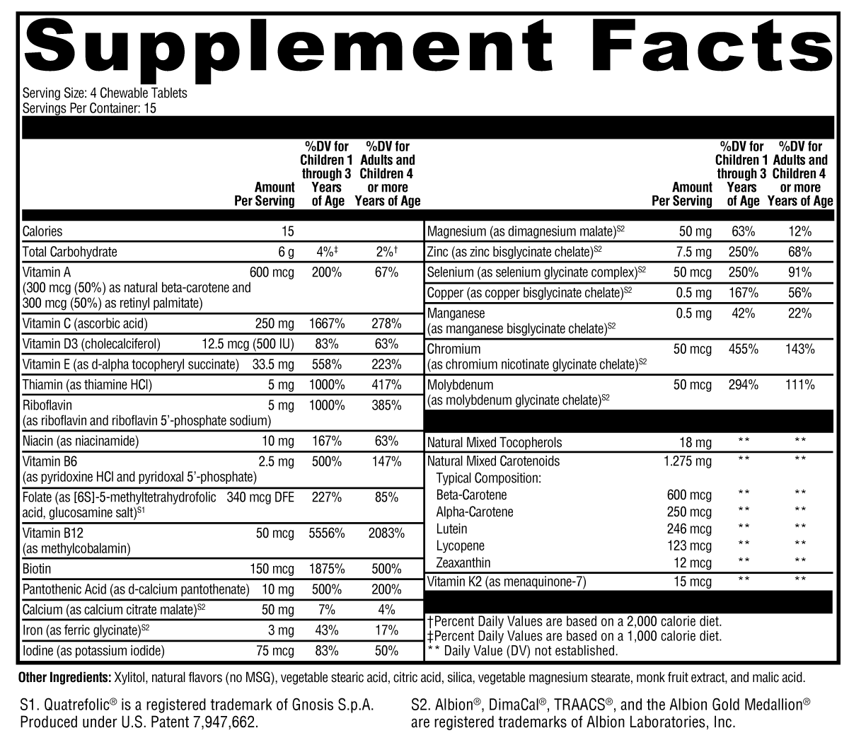 ActivNutrients Chewable Mixed Berry 60 Tablets