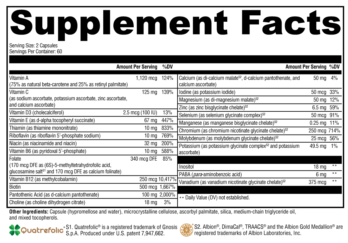 ActivNutrients without Copper & Iron 120 Capsules