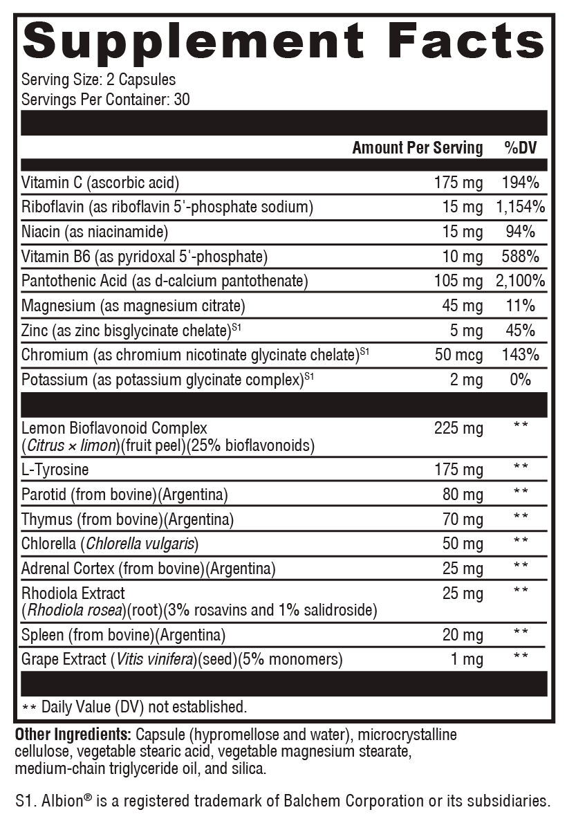 Adrenal Manager 60 Capsules