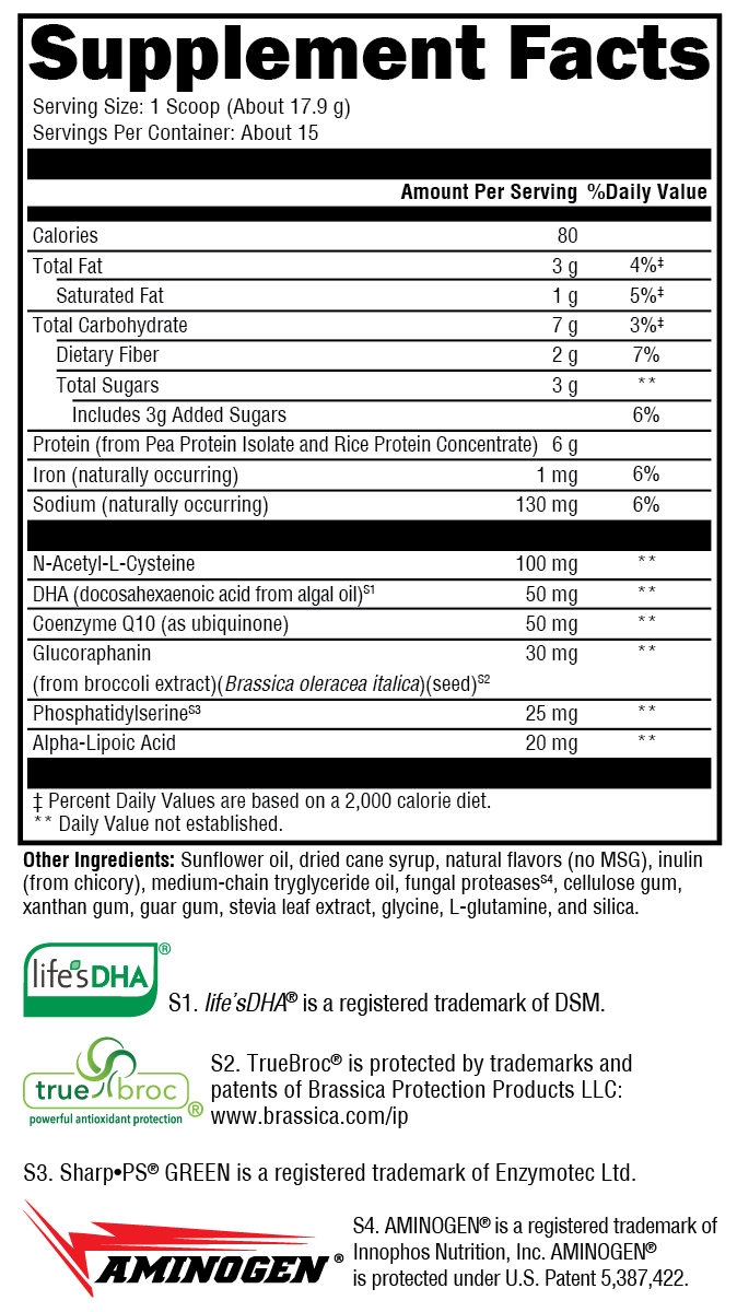 BrainSustain for Kids Vanilla Delight 15 Servings
