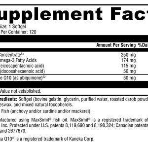 CoQmax Omega 50 mg 120 Softgels